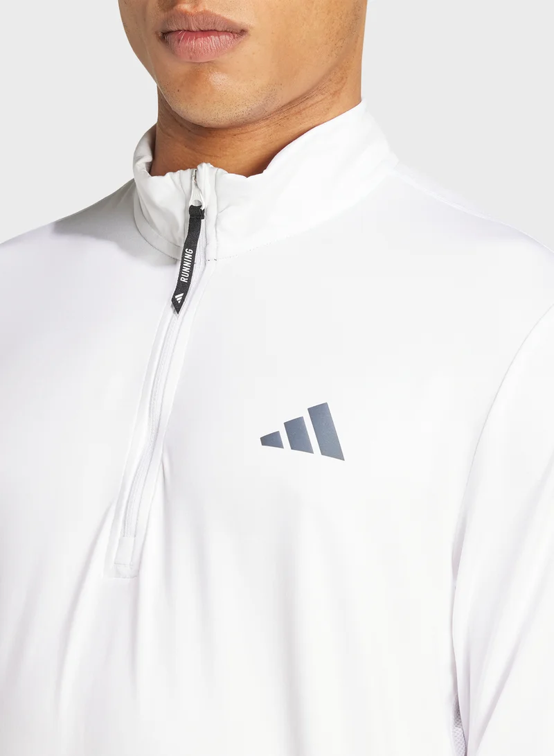 adidas 3 Stripe Logo Sweatshirt