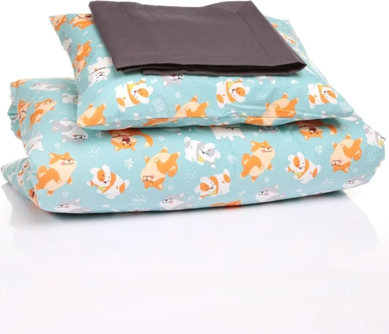 Vav Baby Baby Duvet Cover Set with Cat Pattern