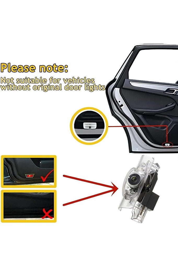 ريحني تركيب ضوء شعار باب لكزس GX460 - مصباح عرض LED (2010-2024)، Plug & Play، جهازان - Image 4