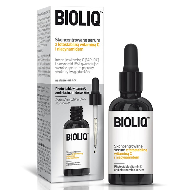 BIOLIQ Bioliq - Pro Photostable Vitamin C & Niacinamide Serum - with Green Fruit Extract and 10% SAP Concentration - For Radiant and Supple Skin - 20ml