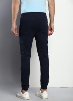 Dennis Lingo Men's Navy Tapered Fit Cargo Joggers  - Image 3