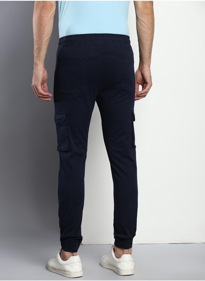 Dennis Lingo Men's Navy Tapered Fit Cargo Joggers  - Image 3