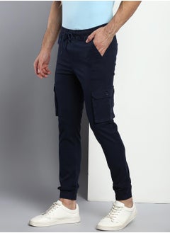 Dennis Lingo Men's Navy Tapered Fit Cargo Joggers  - Image 2