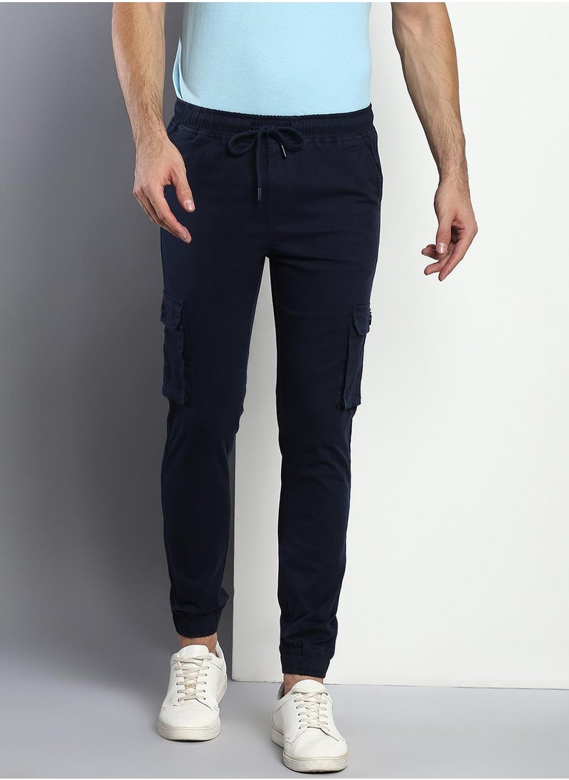 Dennis Lingo Men's Navy Tapered Fit Cargo Joggers  - Image 5
