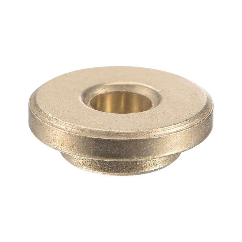 uxcell Flange Sleeve Bearings 4mm Bore 8mm OD 4mm Length 12mm Flange Dia 2mm Flange Thickness Sintered Bronze Self-Lubricating Bushing 4pcs - Image 2