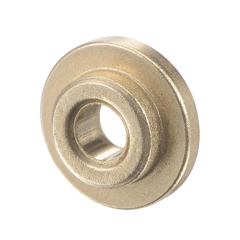 uxcell Flange Sleeve Bearings 4mm Bore 8mm OD 4mm Length 12mm Flange Dia 2mm Flange Thickness Sintered Bronze Self-Lubricating Bushing 4pcs - Image 4