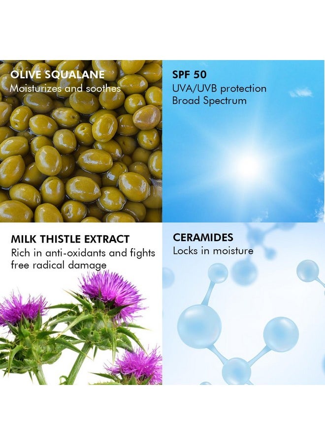 CONSCIOUS CHEMIST - ® Sunscreen Spf 50 Pa++++ | 50G | Gel Sunscreen, Sun Cream With Ceramides, Milk Thistle Extract & Olive Squalane, Hybrid Lightweight, No White Cast, All Skin Types - Sun Drink - Image 1