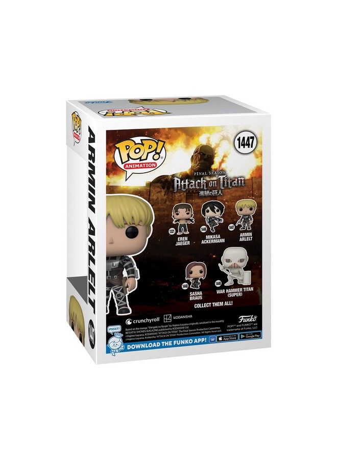 Funko Pop! Animation: Aot  Armin Arlert  16 Odds For Rare Chase Variant  Attack On Titan  Collectable Vinyl Figure  Gift Idea  Official Merchandise  Toys For Kids  Adults  Anime Fans - Image 4