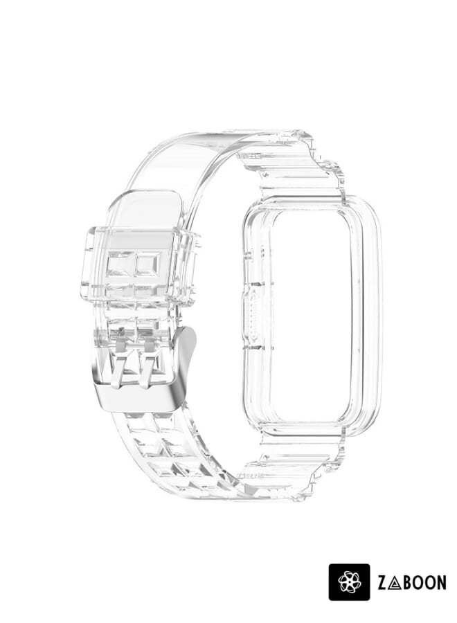 Zaboon Huawei Watch Fit 2 Integrated Transparent Silicone Watch Band - Image 3