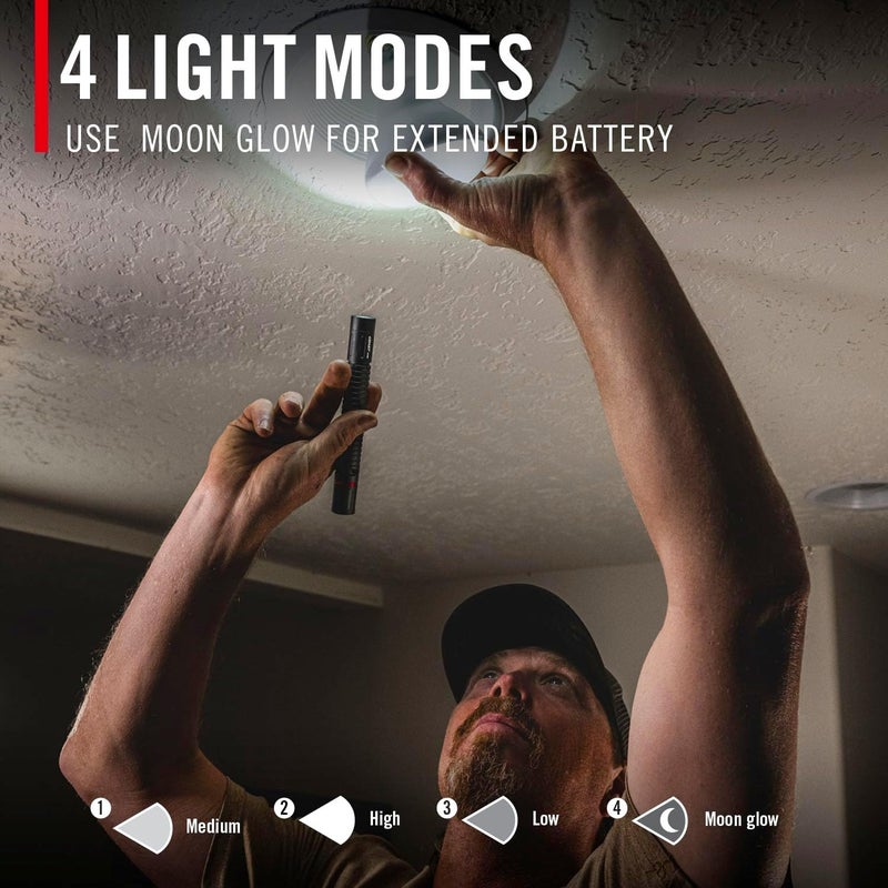 Coast Coast XT30R 1000 Lumen Rechargeable LED Pocket Flashlight 5 Light Modes with 2Way Clip and Bite Caps Included  - Image 5