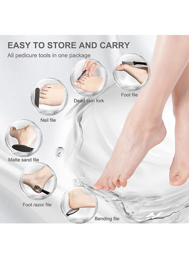 0TO1 TECH Electric Feet Callus Remover  15 in 1 Professional Pedicure Tools Foot Care Kit, Rechargeable Foot Scrubber Dead Skin Remover, 3 Roller Heads& 3 Speed, Feet File for Hard Cracked Dry Dead Skin  - Image 4