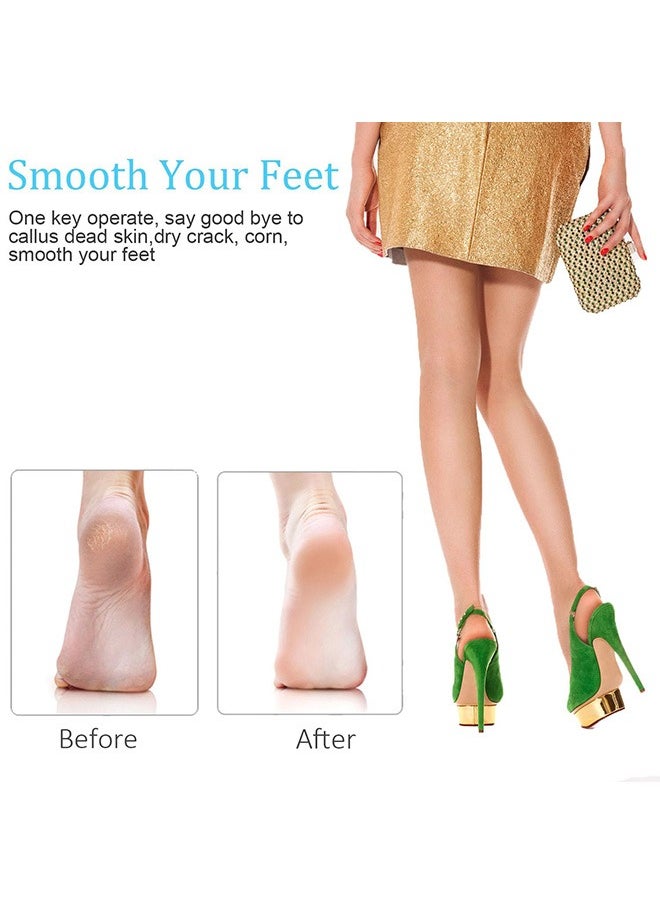 0TO1 TECH Electric Feet Callus Remover  15 in 1 Professional Pedicure Tools Foot Care Kit, Rechargeable Foot Scrubber Dead Skin Remover, 3 Roller Heads& 3 Speed, Feet File for Hard Cracked Dry Dead Skin  - Image 3