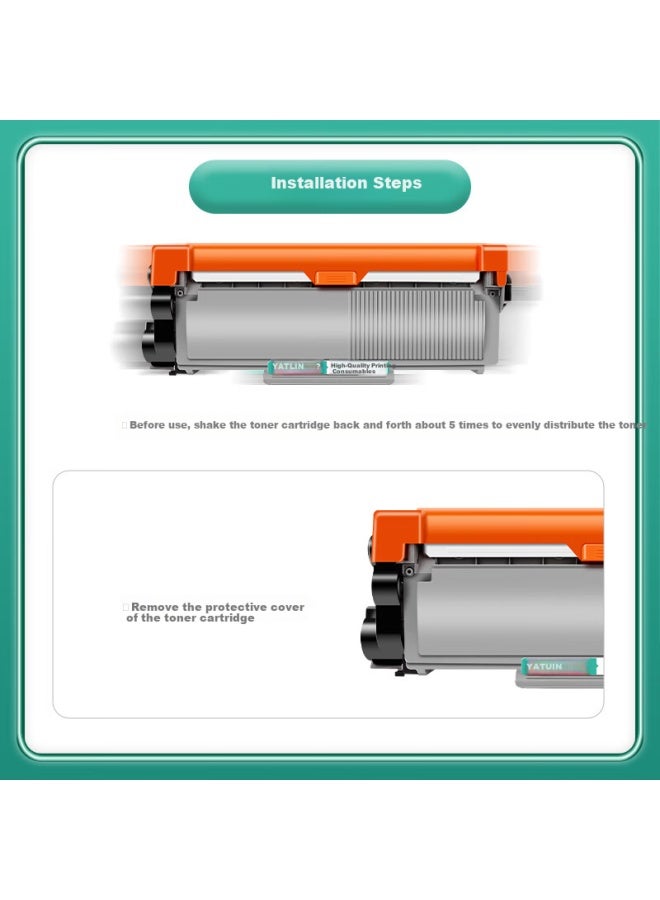 Yatun Compatible With Brother 7180dn Toner Cartridge, Tn2325 Toner For Dcp 7080d Mfc7380 7480 7880dn Hl2260 2260d 2560dn Printer Toner Cartridge And Toner Powder - Image 2