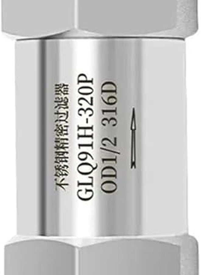 صمام مرشح اتحاد ضغط من الفولاذ المقاوم للصدأ 316 مقاس 32 مم 1/8 1 بوصة 316 - Image 3