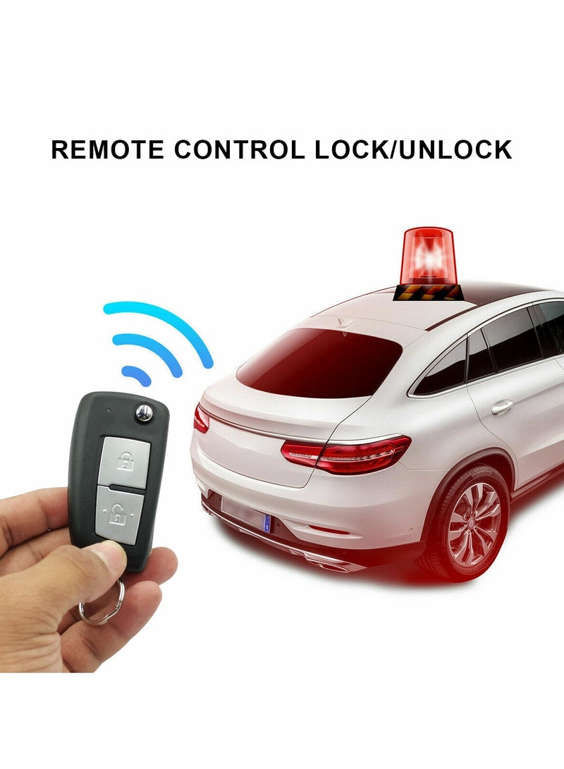 3XR Universal Car Remote Central Door Lock/Locking Keyless Entry System Kit with 2 Key Fobs, Wiring Harness, and Control Unit for Vehicle Security - Image 5