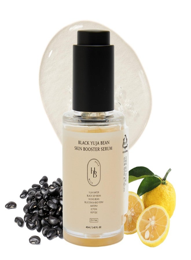 HEVEBLUE Black Yuja Bean Skin Booster Serum - Moisturizing, Sensitive Skin, Korean Skincare, Hypoallergenic, Deep Hydration, Vegan, Oil-free, Makeup Adherence, Inner Dryness, K-Beauty - Image 1