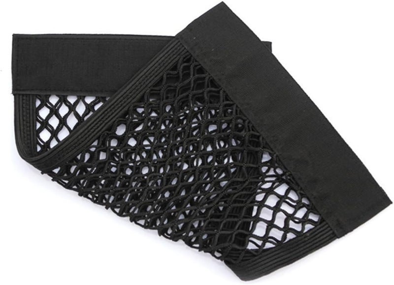 FAVOMOTO 6pcs Elastic Dual Layer Mesh Cargo Net Organizer for Car Trunk Vehicle Storage for Suvs and Keeps Groceries and Equipment Secure - Image 1