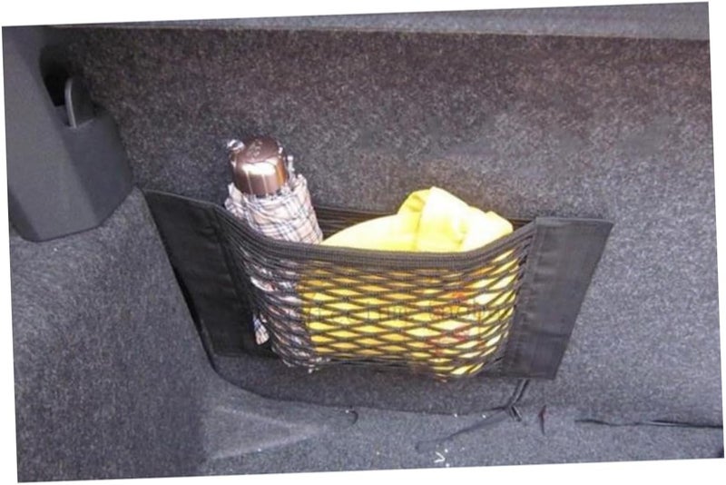 FAVOMOTO 6pcs Elastic Dual Layer Mesh Cargo Net Organizer for Car Trunk Vehicle Storage for Suvs and Keeps Groceries and Equipment Secure - Image 5