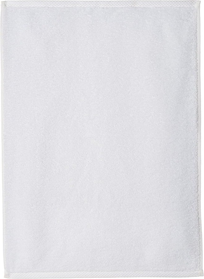 AYUS Luxury White Hand Towels - Soft Circlet Egyptian Cotton, Highly Absorbent Hotel Spa Bathroom Towel Collection (4, 16 x 24 Inch) - Image 3