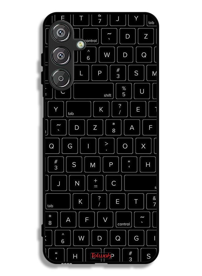 Tolwak Samsung Galaxy F36 Protective Case Cover Random Keyboard Keys Pattern - Image 1