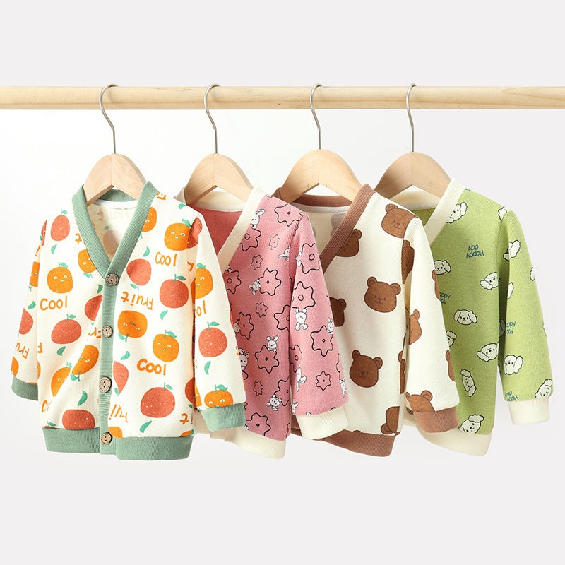 Baby Clothes Casual Cardigan 0-3 Years Old Coat Autumn Clothes Boys And Girls Baby Children'S Sweater Top - Image 3