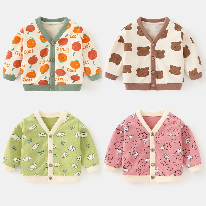 Baby Clothes Casual Cardigan 0-3 Years Old Coat Autumn Clothes Boys And Girls Baby Children'S Sweater Top - Image 2