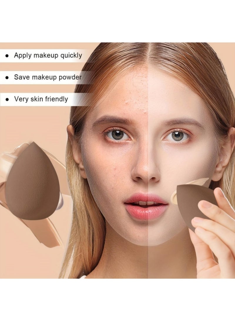 Mmmon 20 Pcs Makeup Tool Kit for Face Washing and Makeup: Headband, Wristbands, Clean Sponge, and Powder Puffs, Differenr Sizes Beauty Sponges, Best Beauty Gifts for Women and Girls - Image 5