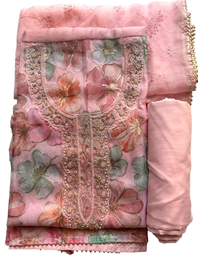 طقم بدلة نسائية مزخرفة غير مخيطة - Image 4