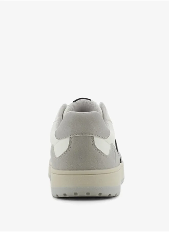 اس جي Men's Colourblock Lace-Up Sneakers