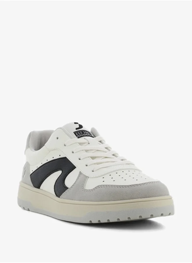 اس جي Men's Colourblock Lace-Up Sneakers