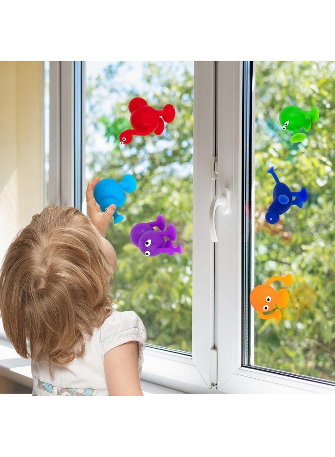 ArtCreativity Suction Cup Bath Toys for Toddlers - Set of 12 Suction Cup Toys - Mold Free Bath Toys in Assorted Colors and Shapes - Suction Toys for Toddlers - Cool Creatures for Baththub Play - Image 3