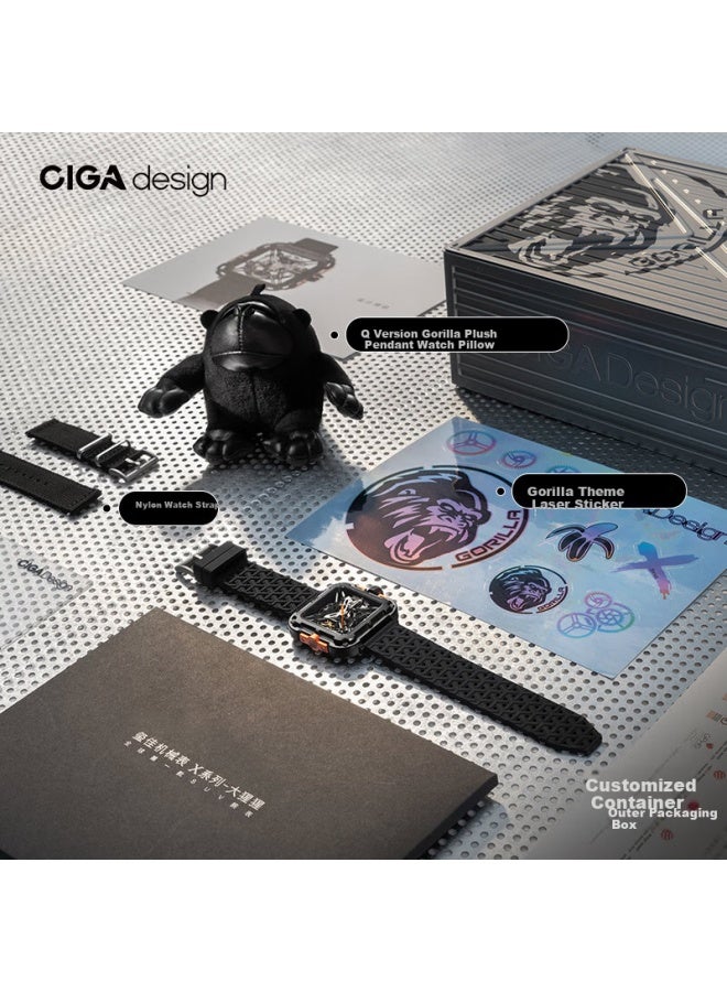 Ciga Design X Series Gorilla Hollow Mechanical Watch Fashion Trend "p Ion" Bo Ge Same Style Graduation Season Gift - Image 1