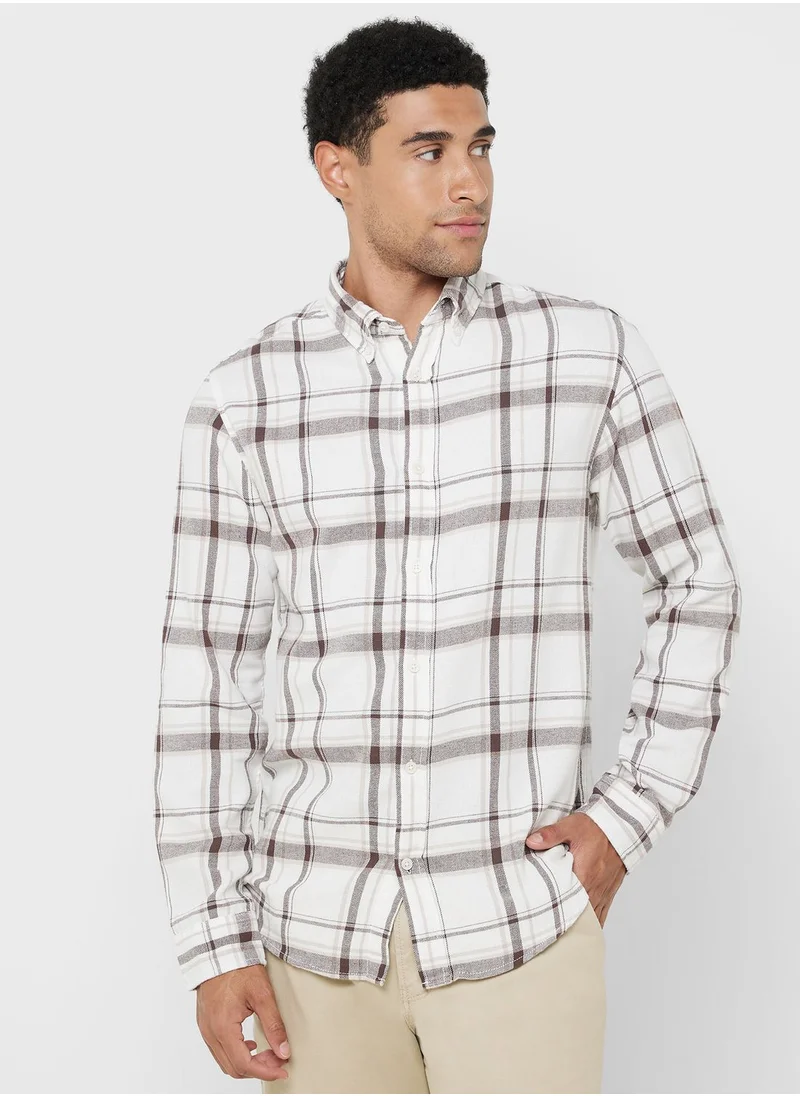 JACK & JONES Check Print Regular Fit Shirt