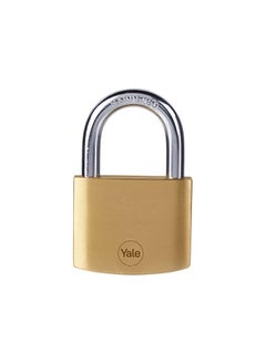 Yale Yale Brass Standard Security Padlock, 50 mm, Corrosion Resistance, Hardened Steel Spring Loaded Shackle, Suitable for Indoor Use, Double Locking, 3 Keys, Y110B/50/126/1  - Image 5