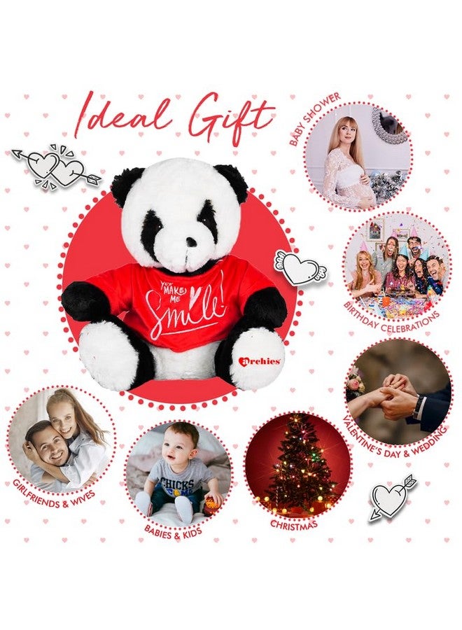 ARCHIES Plush Soft Toy Panda (You are My) 30 Cm - Red | Romantic Gifts | Perfect Gifting Item for Valentines Day | Romantic Gift for Girlfriend, Boyfriend, Couples 769748 - Image 5
