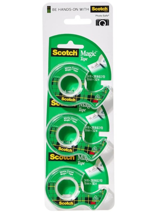 Scotch Tapes Promo 1 - Magic Tape in dispenser, Invisible. 3 dispensers/pack - Image 1