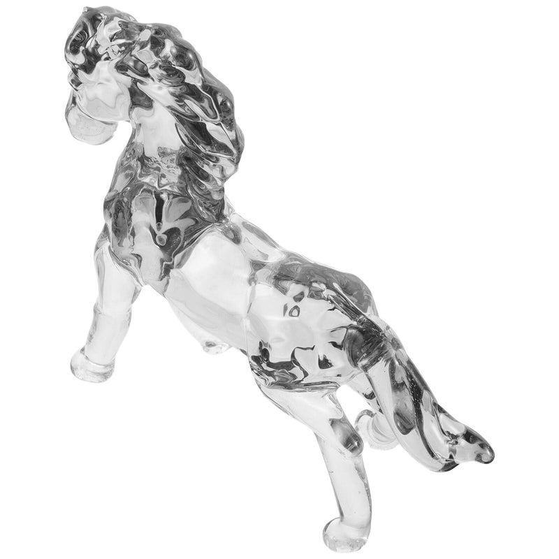 Crystal Horse Figurine Sculpture Desktop Ornament Home Decor for Living Room Office - Image 2