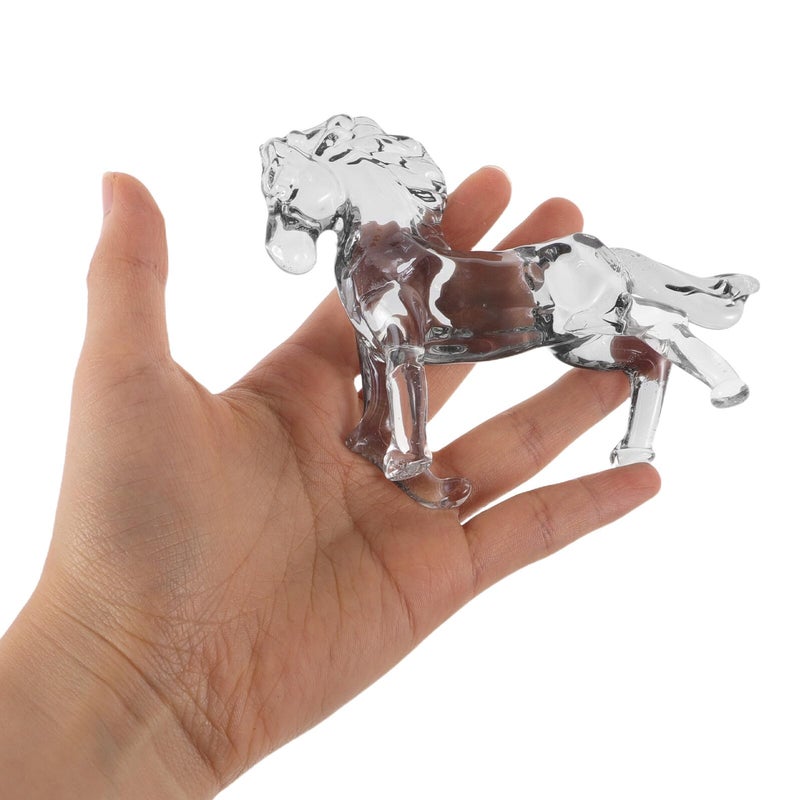 Crystal Horse Figurine Sculpture Desktop Ornament Home Decor for Living Room Office - Image 5