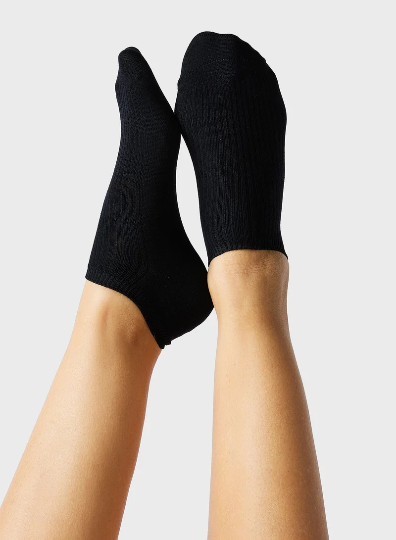 Prickly Pear 3 Pack Ribbed Ankle Socks