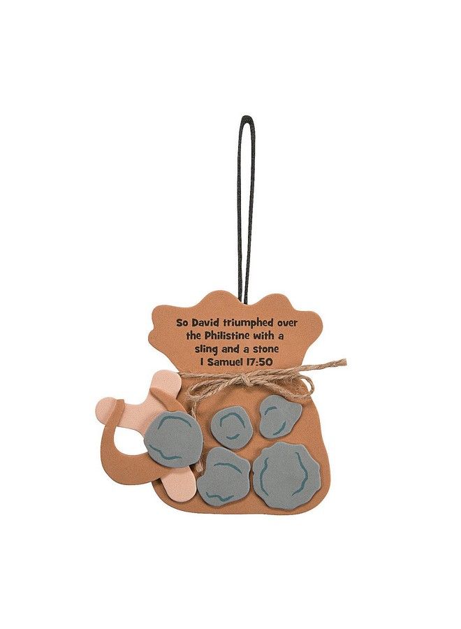 Fun Express David & Goliath Ornament Craft Kit Makes 12 Sunday School Crafts For Kids - Image 1