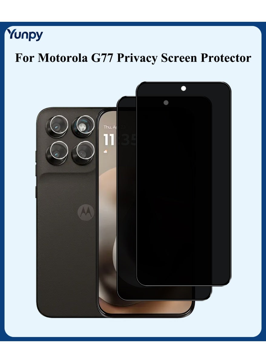 moto Moto G77 Privacy Tempered Glass Screen Protector Z50DA9D82450020D04BD9Z