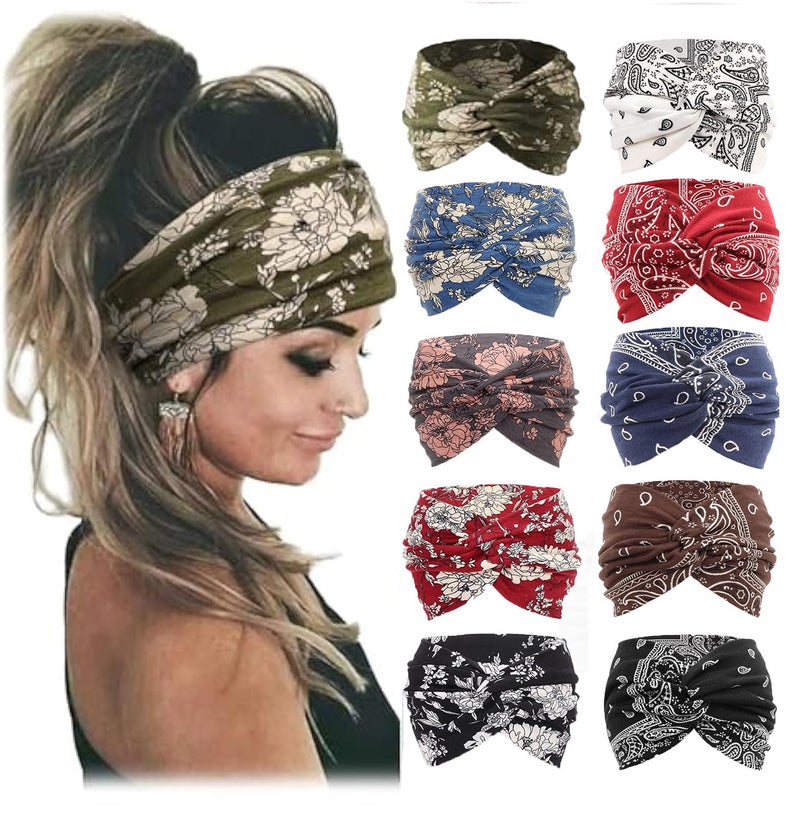 Generic Bohemian Elastic Sports Headband for Women suit #12# 