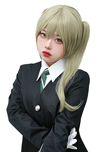DAZCOS Anime Flaxen Light Brown Cosplay Wig (Flaxen) - Image 4