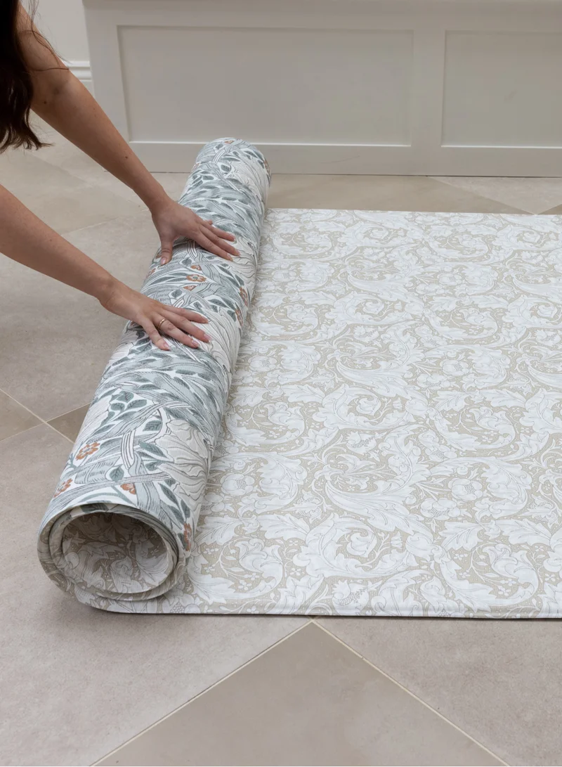 Totter+Tumble Pimpernel Mineral Blue &amp; Bachelors Button Fired Biscuit Playmat