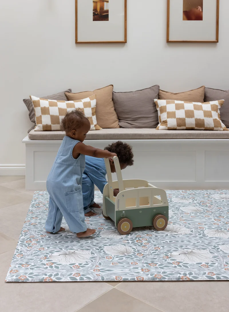 Totter+Tumble Pimpernel Mineral Blue &amp; Bachelors Button Fired Biscuit Playmat