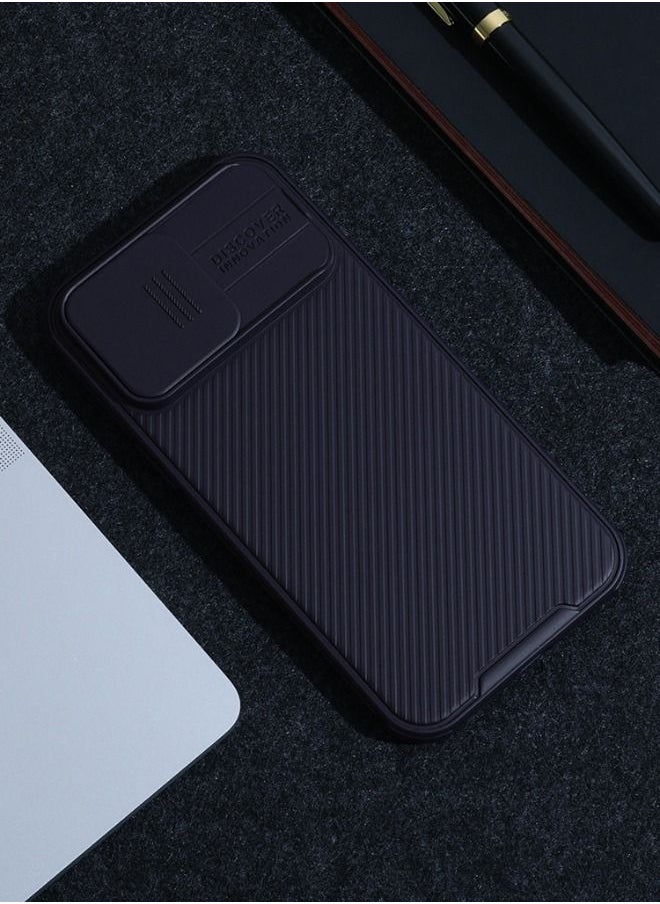 Nillkin - iPhone 15 Pro Case, Slide Camera Case Design, 360° Full Body Coverage Shockproof Phone Cover, Anti-Fall Anti-Scratch Anti-fingerprint Protective Case for Apple iPhone 15 Pro (Dark Purple) - Image 1