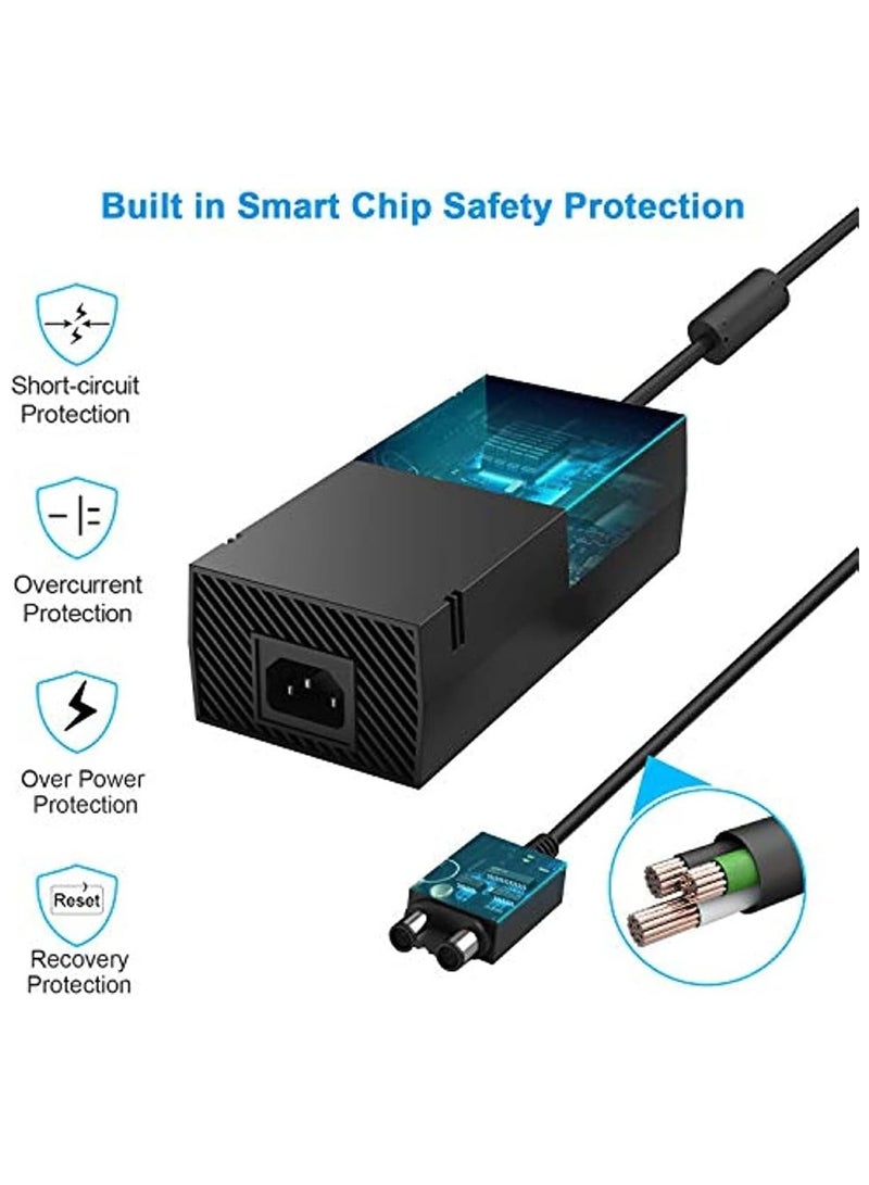 General Xbox One Power Brick Ac Adapter Power Supply Replacement Great Charging Accessory Kit with Cable 100-240v Voltage Ac Cord  - Image 4