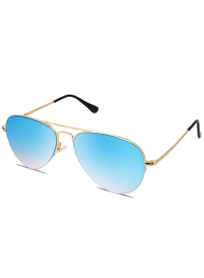 chiteng Polarized Aviator Sunglasses for Women Men, UV400 Protection Lens and Lightweight Metal Pilot Frame - Image 1