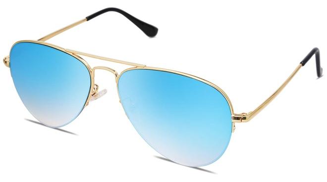 chiteng Polarized Aviator Sunglasses for Women Men, UV400 Protection Lens and Lightweight Metal Pilot Frame - Image 1