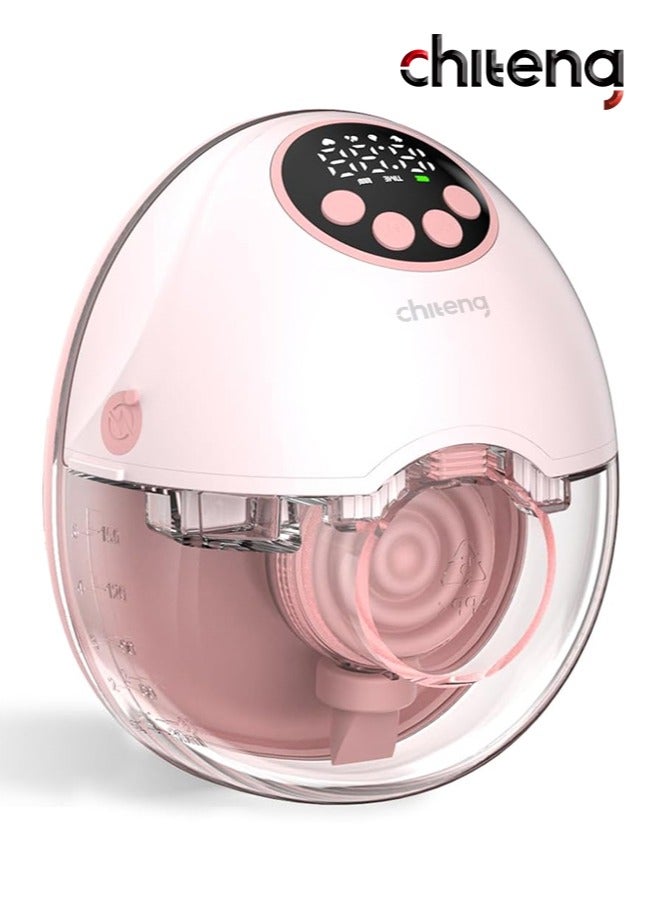 Electric Breast Pump, Wearable Breast Pumps with 4 Modes 12 Levels, Hands Free Breastfeeding Pumps, Wireless Hospital Grade Quiet Anti-Leaking with Voice Broadcast, Breast Pump Low Noise with Smart LED Display